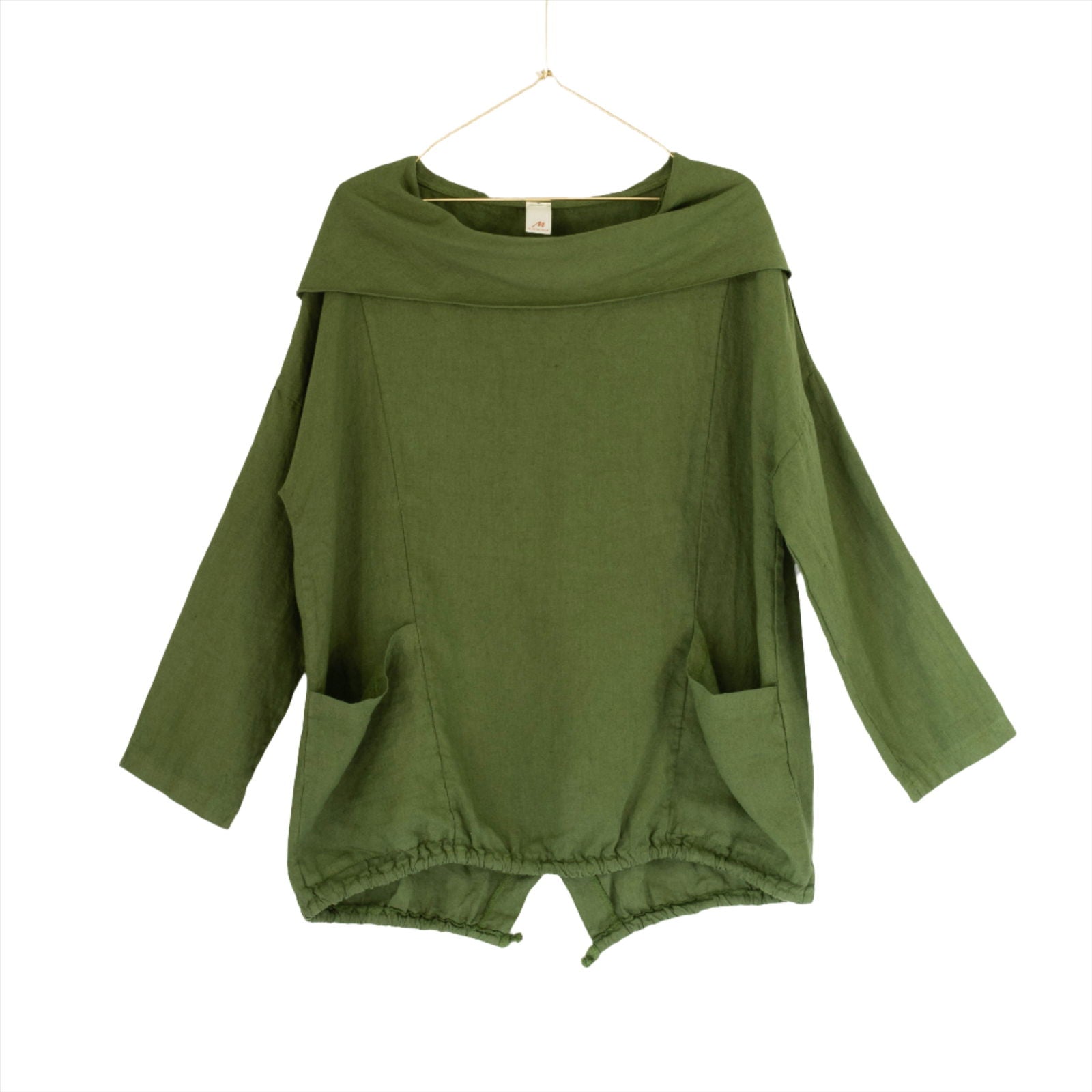 Montaigne Throw Over Hooded Jacket Forest Green