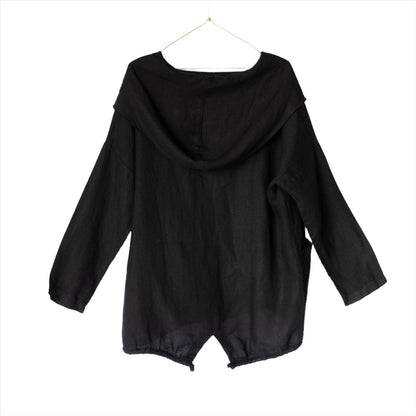 Montaigne Throw Over Hooded Jacket Navy