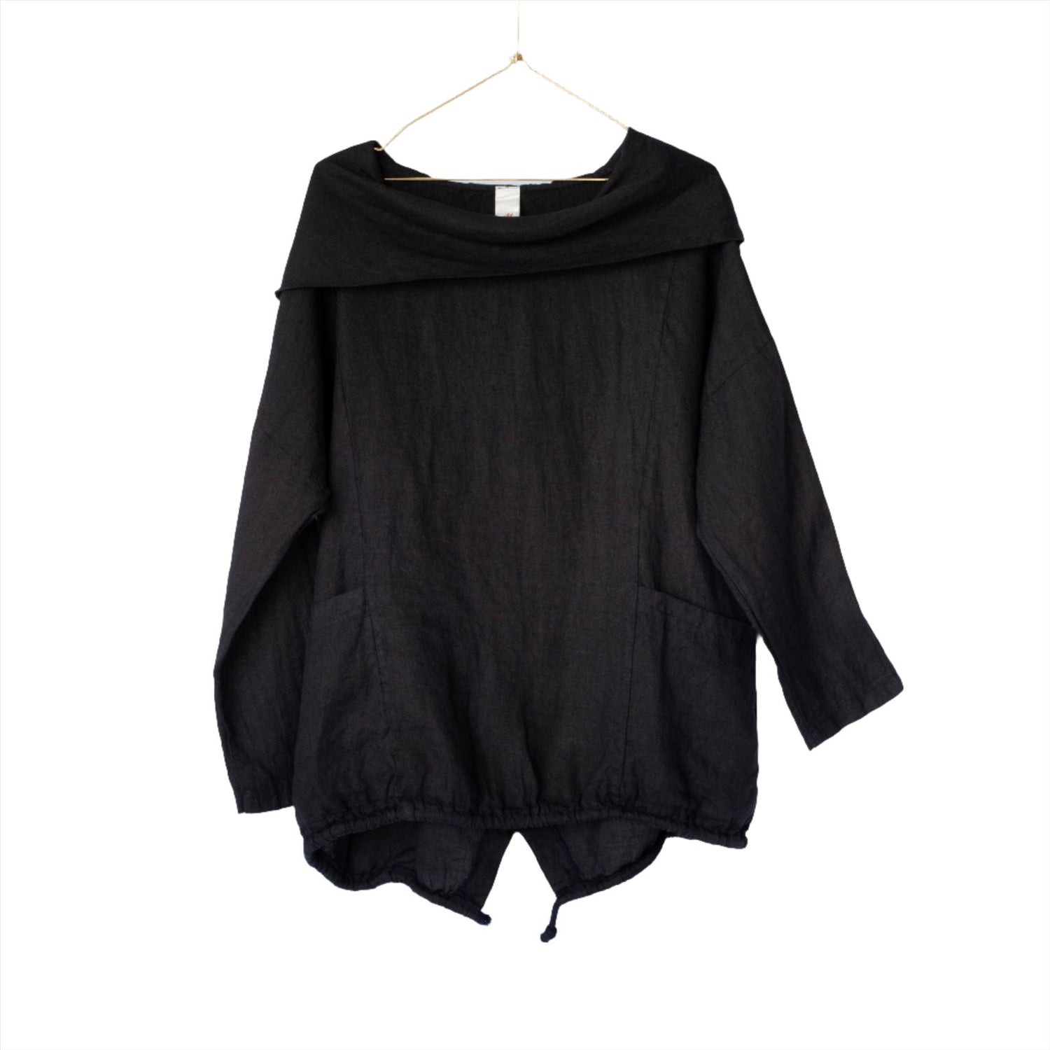 Montaigne Throw Over Hooded Jacket Navy1