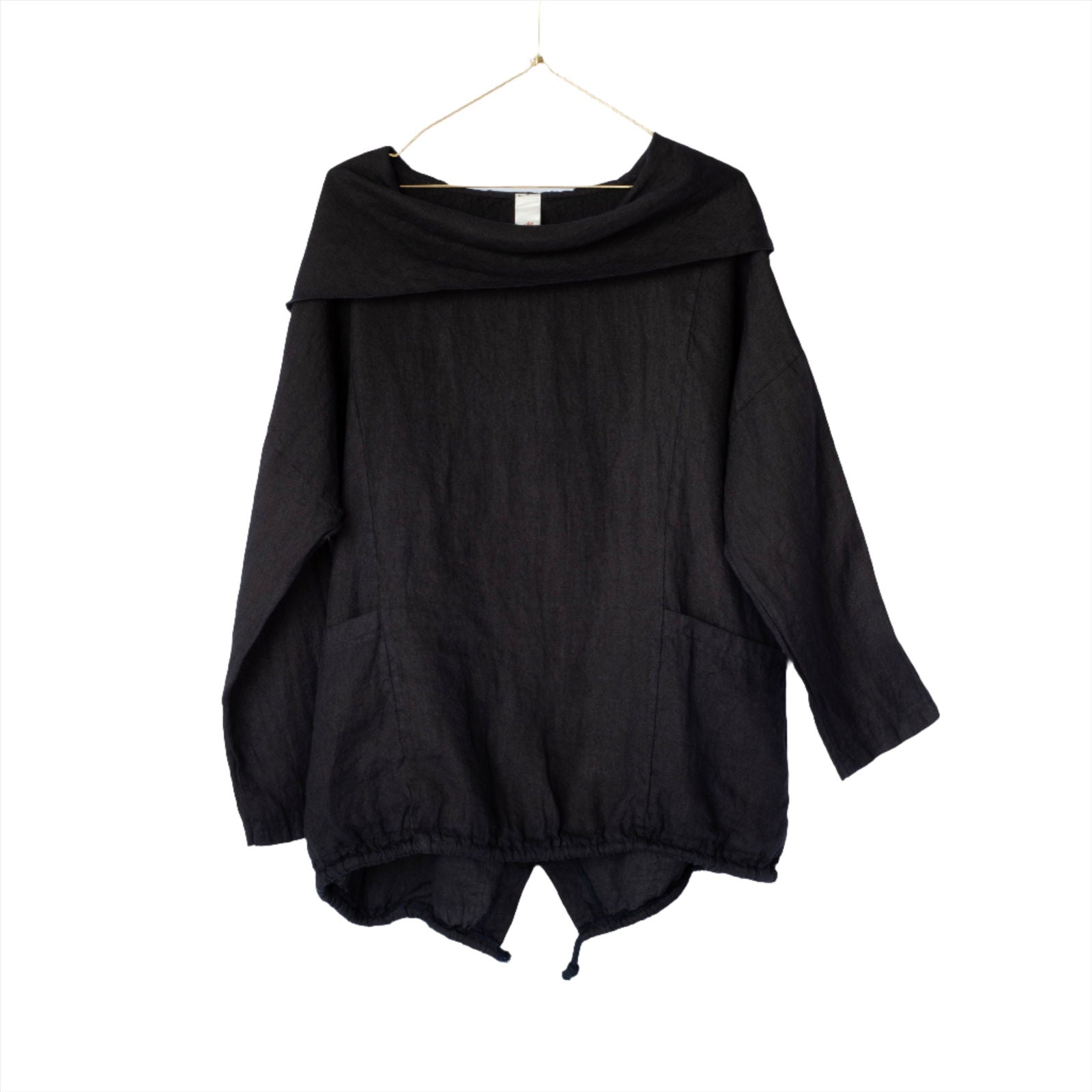 Montaigne Throw Over Hooded Jacket Navy1