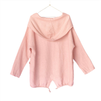 Montaigne Throw Over Hooded Jacket Rose1