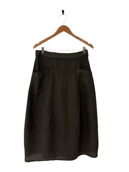 Montaigne Tulip Linen Skirt Chocolate