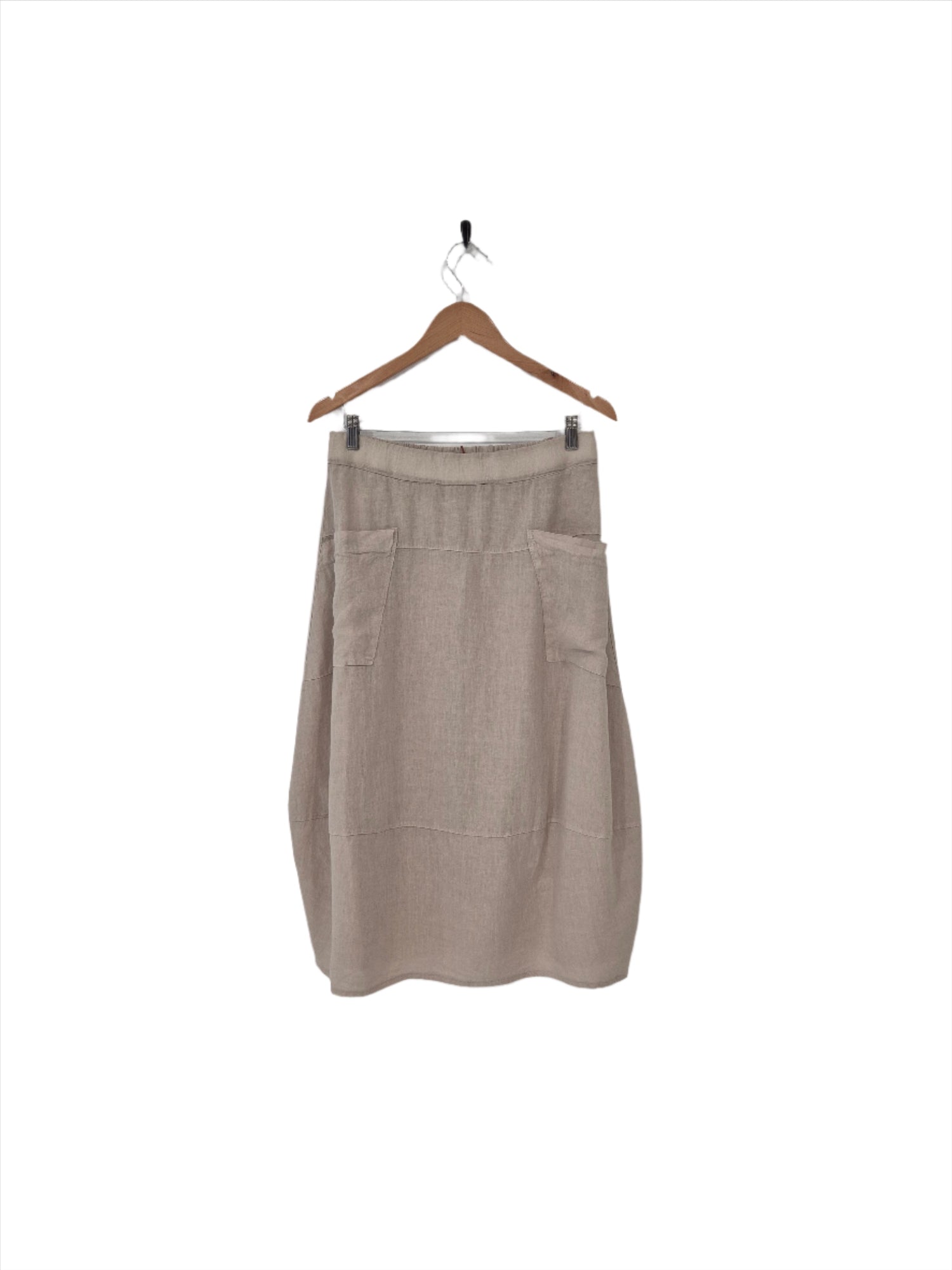 Montaigne Tulip Linen Skirt Natural