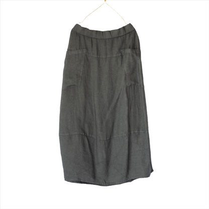 Montaigne Tulip Linen Skirt Petrol