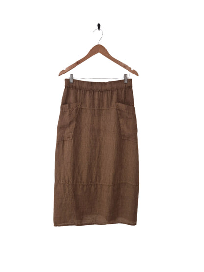 Montaigne Tulip Linen Skirt Tobacco