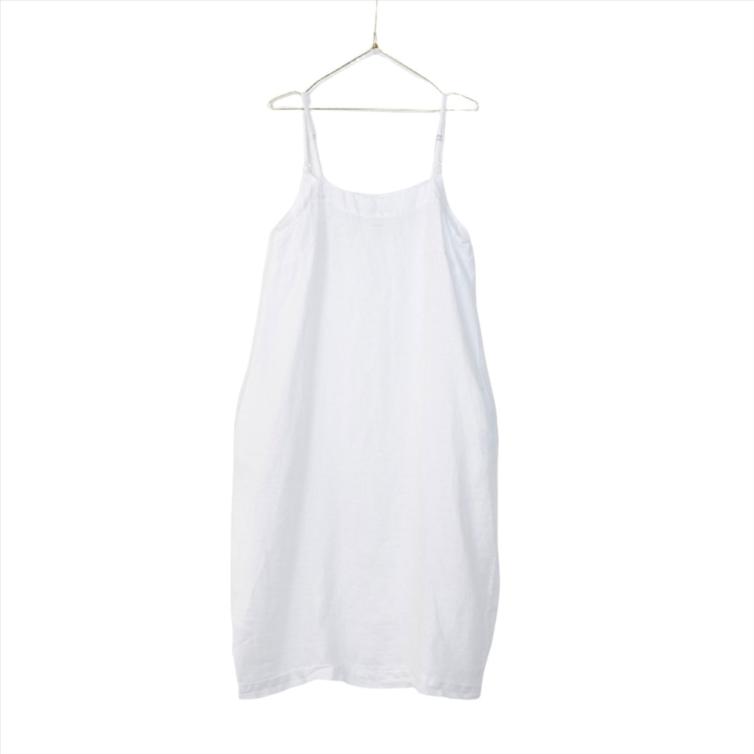 Montaigne Tulipe Linen Slip Dress White