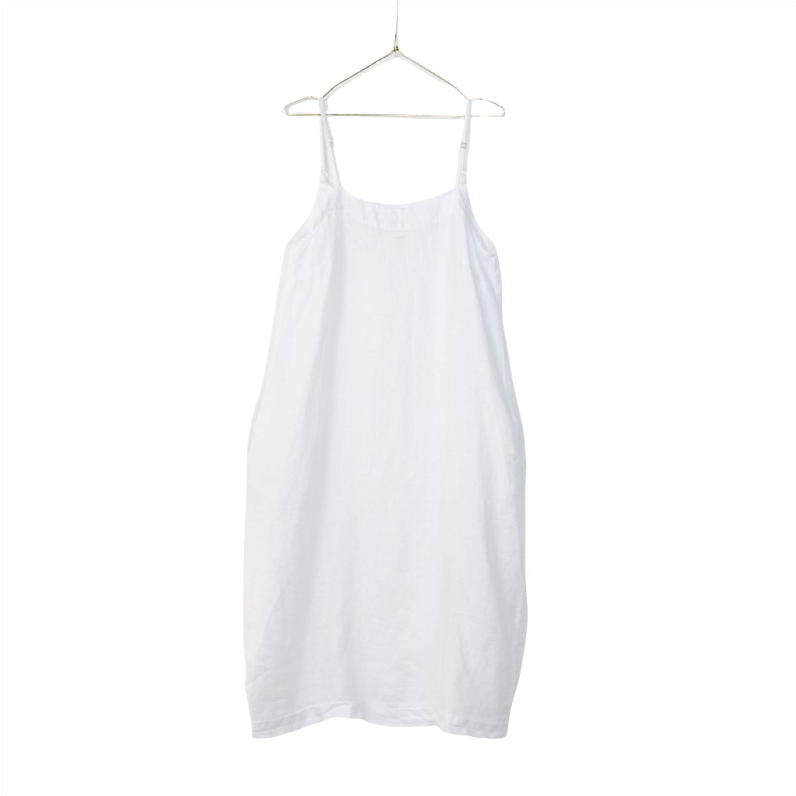 Montaigne Tulipe Linen Slip Dress White