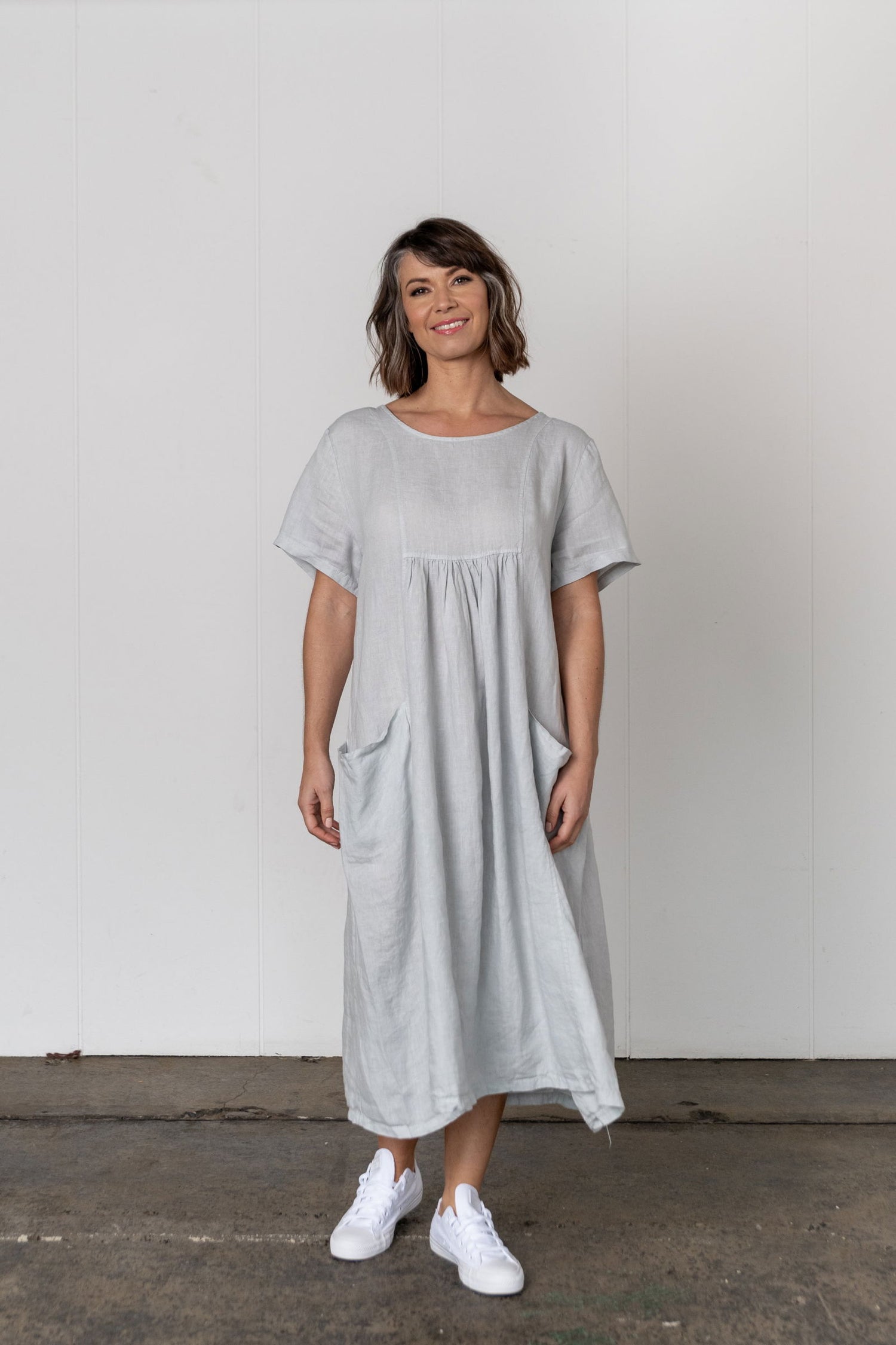 Zuri Linen Pocket Dress Montaigne Paris Zuri Linen Pocket Dress Montaigne Paris