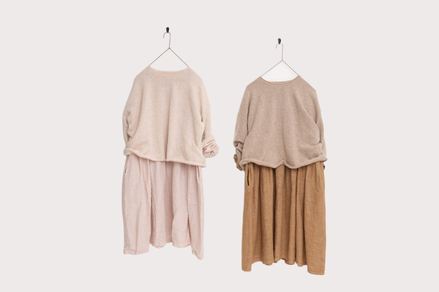 Montaigne 100% New Zealand Lambswool Jumper Baby Pink &amp; Soft Rose