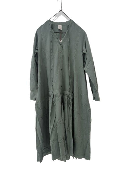 Montaigne Alice Corduroy Dress Khaki1