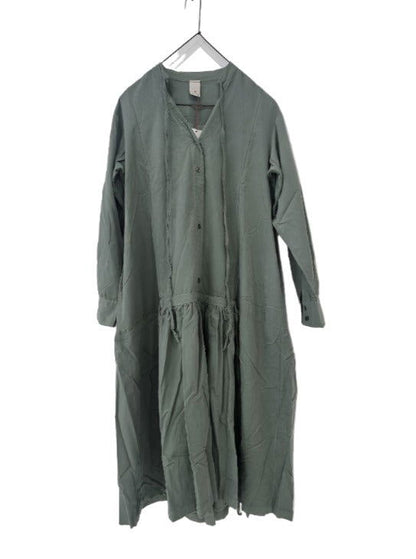 Montaigne Alice Corduroy Dress Khaki1