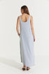 Montaigne Essential Cotton Longline Dress Grey Melange5