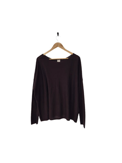 Montaigne Laurant 100% Australian Merino Superfine Loose Summer Knit Rich Brown