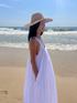 Montaigne Marseille Linen Dress White