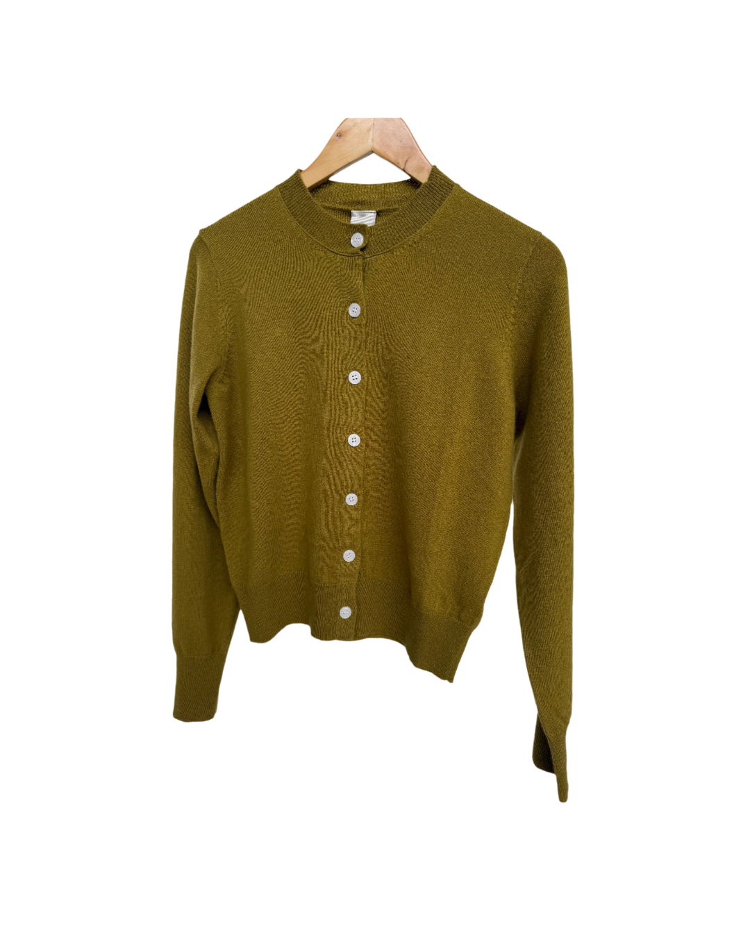 Montaigne Minimalist Lambswool Cardigan Acid1