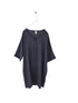 Montaigne Pascal Linen Shift Dress with Distressed Hem Navy 