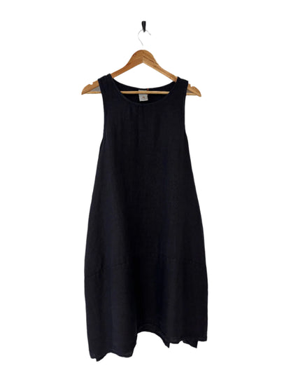 Montaigne Sara Sleeveless Linen Dress Navy1