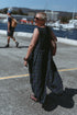 Montaigne Sartene Tartan French Linen Dress Blue2