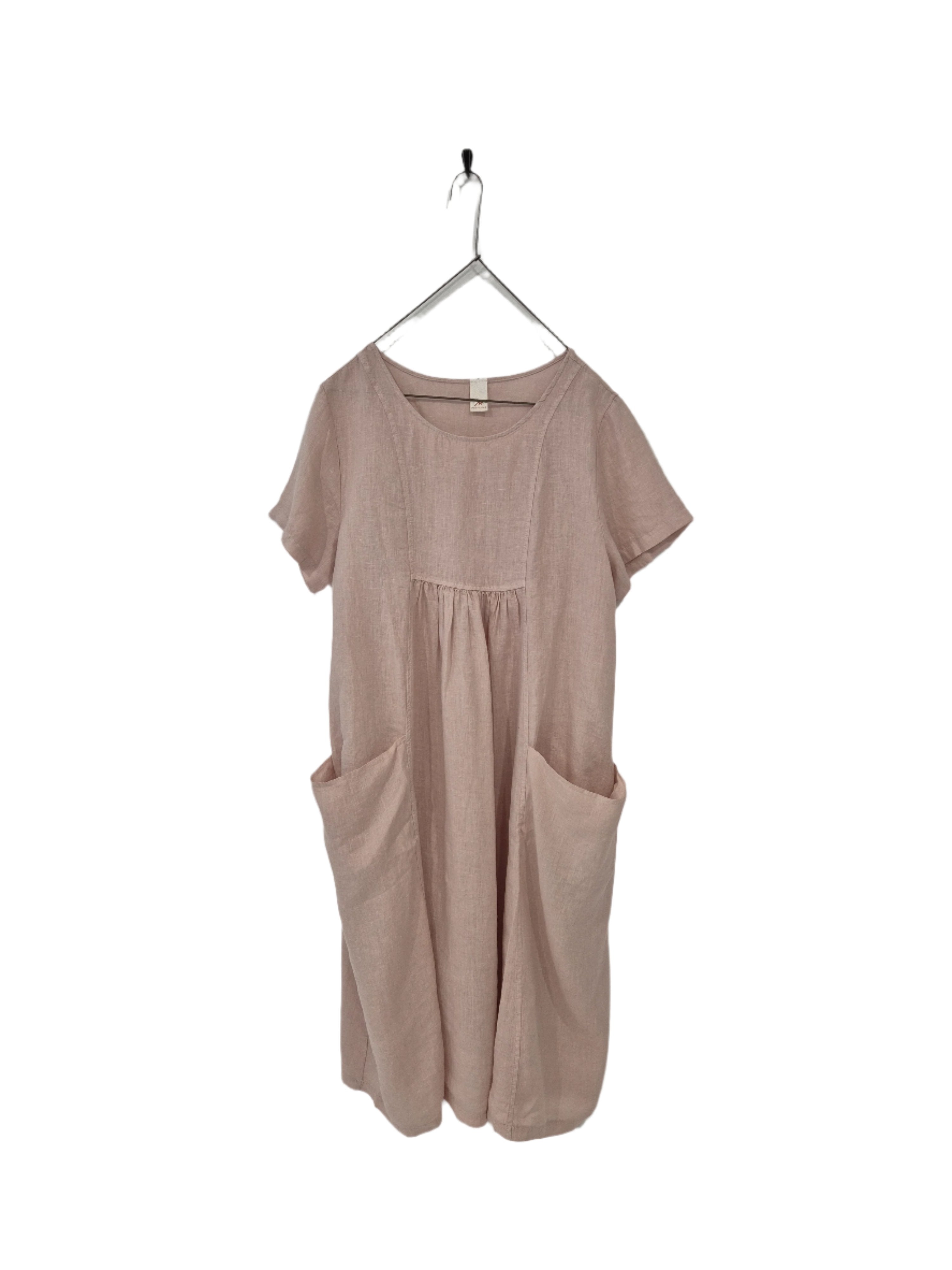 Montaigne Zuri Linen Pocket Dress Rose