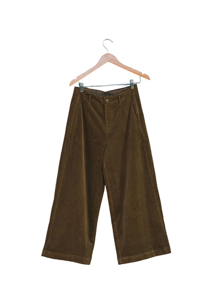 Rene Corduroy Cotton Wide Leg Pants