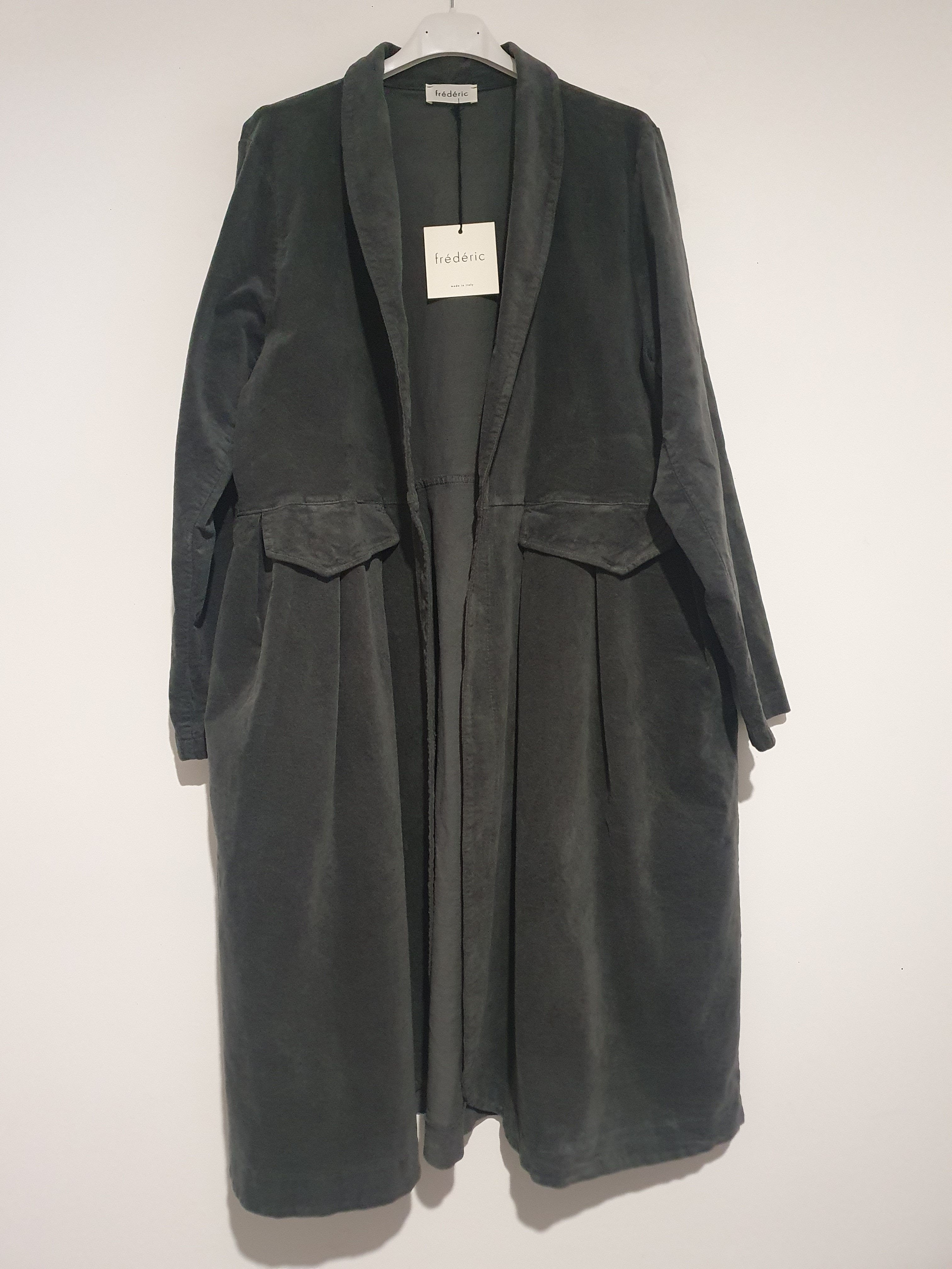 Frederic x Montaigne Pissarro Longline Velvet Coat Montaigne Paris