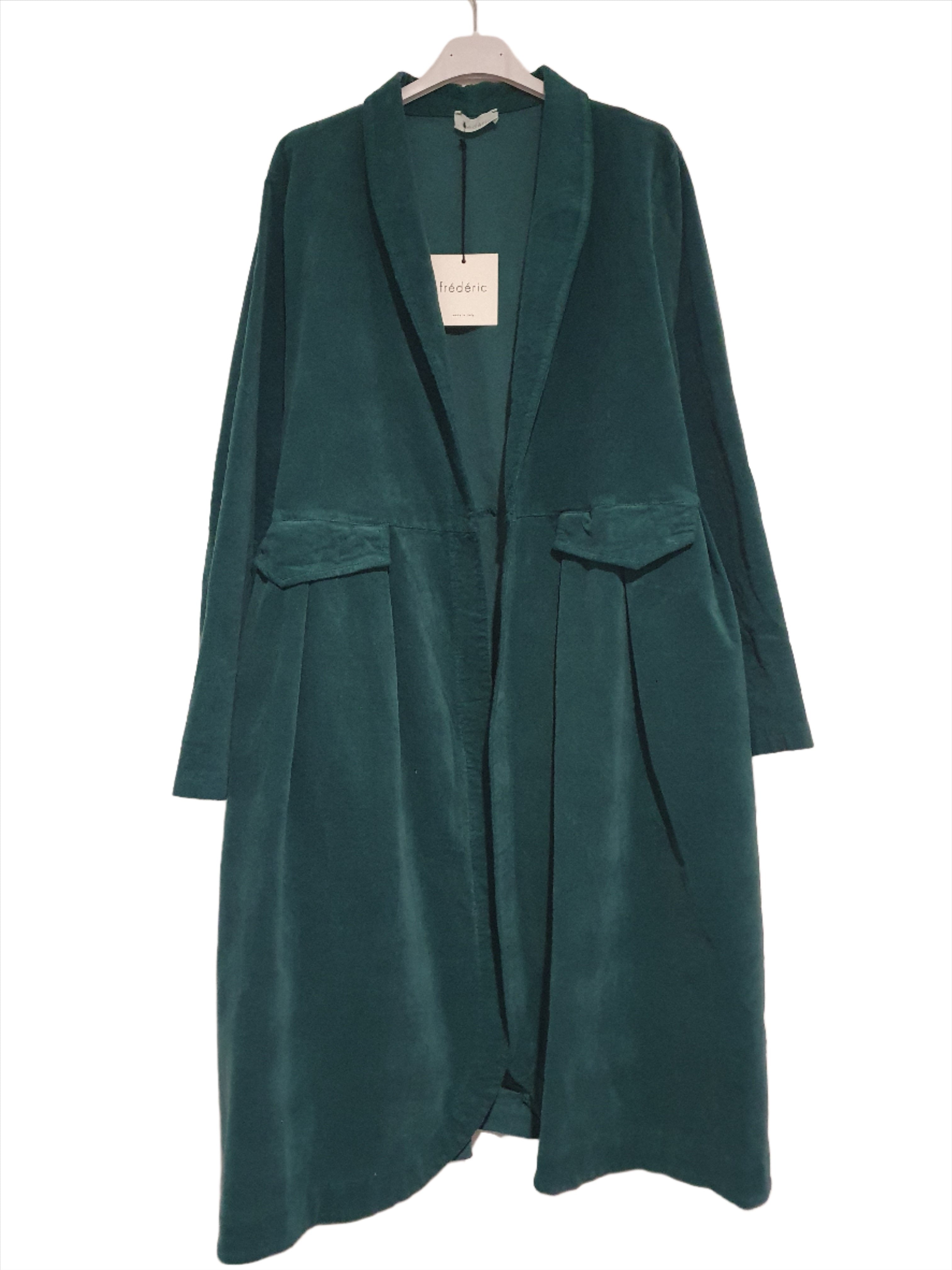 Frederic x Montaigne Pissarro Longline Velvet Coat Montaigne Paris