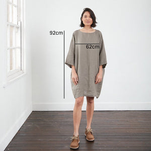 Chérie linen tunic dress