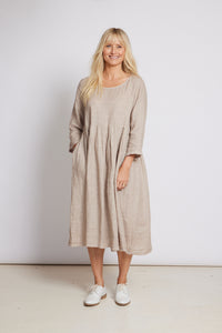 Journee Baggy Linen Dress