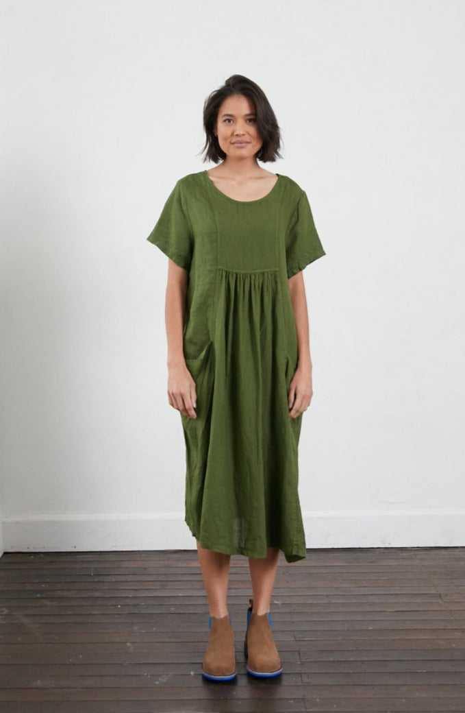 Zuri Linen Pocket Dress – Montaigne Paris