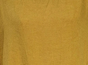 European linen short sleeve top with semi cowl neck